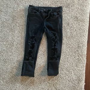 America Eagle Black Jeans